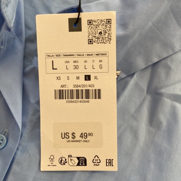 Zara Jewel Poplin Shirt - Picture 11 of 13